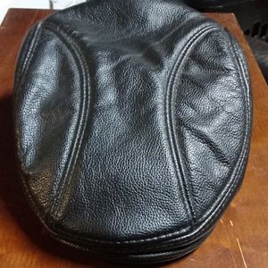 Genuine leather cab hat